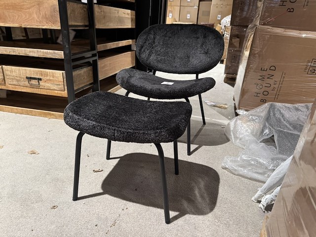 Fauteuil + hocker, home bound by ky, pip, zwart - afbeelding 1 van  5