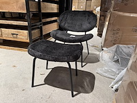 Fauteuil + hocker, home bound by ky, pip, zwart - afbeelding 1 van  5
