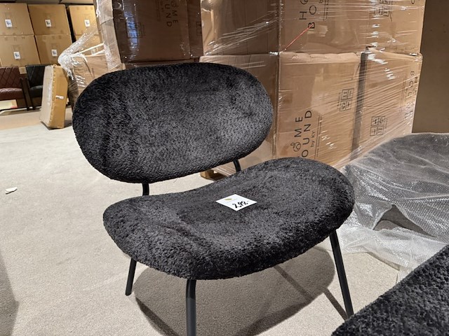 Fauteuil + hocker, home bound by ky, pip, zwart - afbeelding 4 van  5