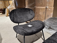 Fauteuil + hocker, home bound by ky, pip, zwart - afbeelding 4 van  5