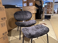 Fauteuil + hocker home bound by ky, pip, zwart - afbeelding 2 van  3