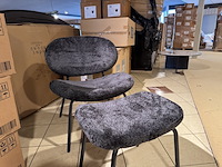 Fauteuil + hocker home bound by ky, pip, zwart - afbeelding 3 van  3