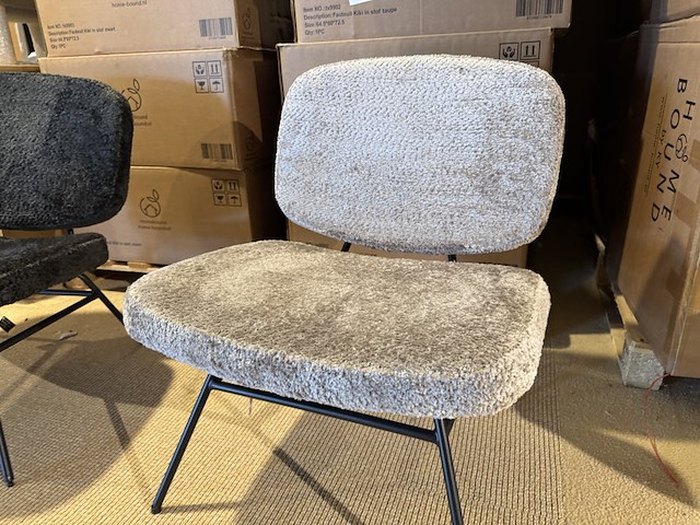Fauteuil home bound by ky, kiki, taupe - afbeelding 3 van  4