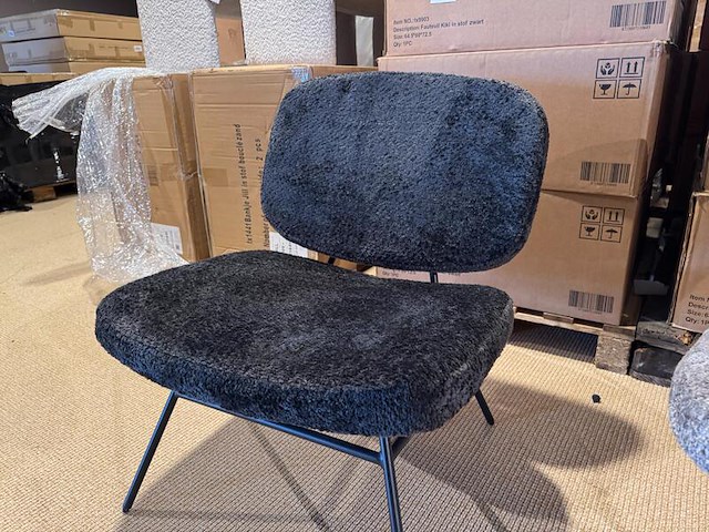 Fauteuil home bound by ky, kiki, zwart - afbeelding 2 van  3
