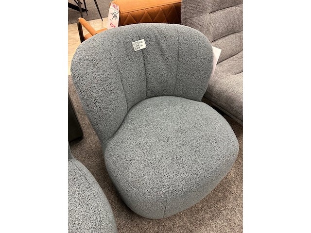 Fauteuil ingmar, geweven, blauw - afbeelding 1 van  1