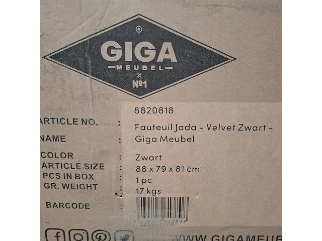 Fauteuil, jada, zwart - afbeelding 4 van  5