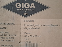 Fauteuil, jada, zwart - afbeelding 4 van  5