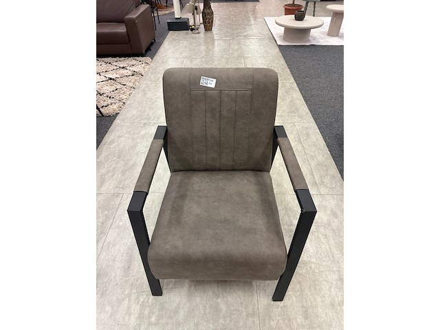 Fauteuil jaimy, microvezel, taupe - afbeelding 1 van  5