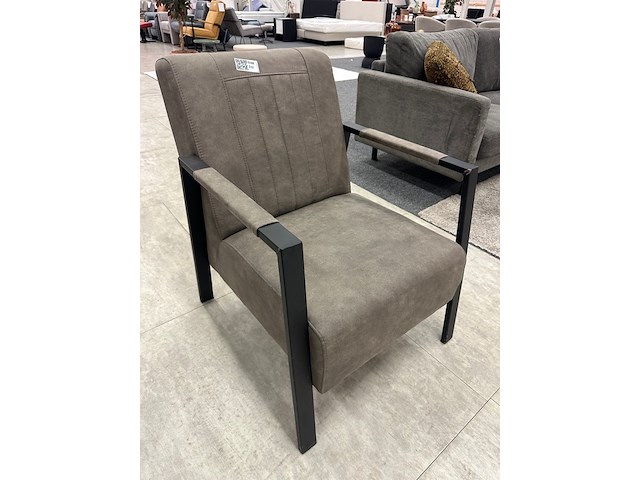 Fauteuil jaimy, microvezel, taupe - afbeelding 2 van  5