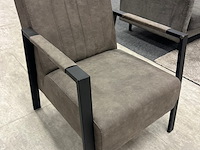 Fauteuil jaimy, microvezel, taupe - afbeelding 2 van  5