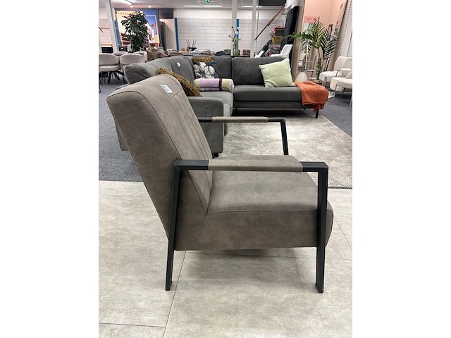 Fauteuil jaimy, microvezel, taupe - afbeelding 3 van  5