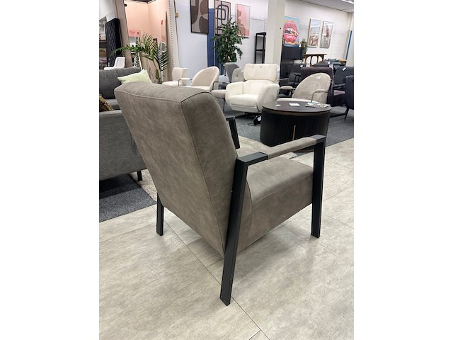 Fauteuil jaimy, microvezel, taupe - afbeelding 4 van  5