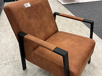 Fauteuil jessica, microvezel, cognac - afbeelding 1 van  4
