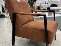 Fauteuil jessica, microvezel, cognac - afbeelding 2 van  4