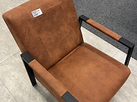 Fauteuil jessica, microvezel, cognac - afbeelding 3 van  4