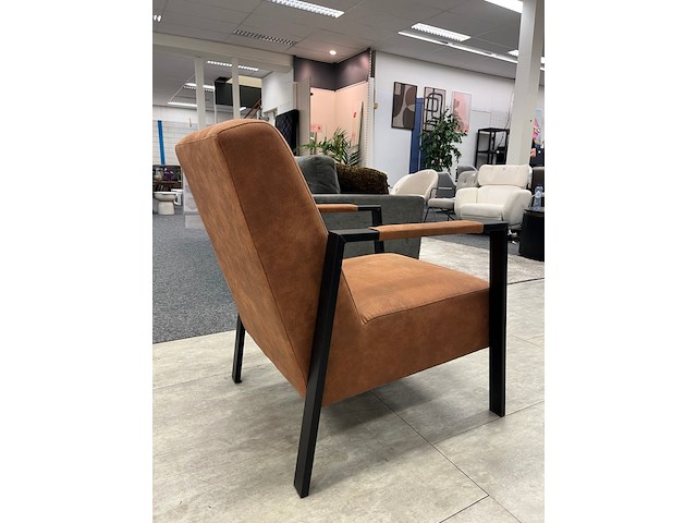 Fauteuil jessica, microvezel, cognac - afbeelding 4 van  4