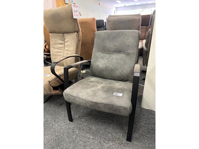 Fauteuil jurjen, microvezel antraciet - afbeelding 1 van  2
