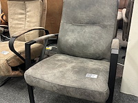 Fauteuil jurjen, microvezel antraciet - afbeelding 1 van  2