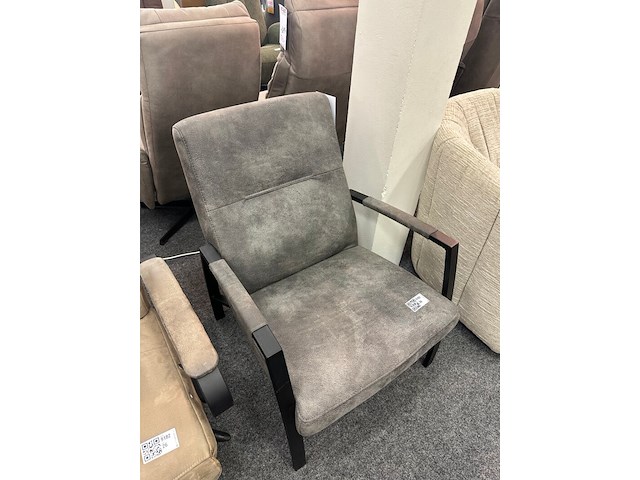 Fauteuil jurjen, microvezel antraciet - afbeelding 2 van  2