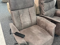 Fauteuil justin met sta op, microvezel antraciet - afbeelding 1 van  2