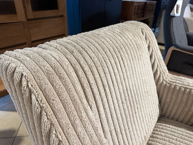 Fauteuil knudsen, grijs/wit - afbeelding 5 van  6