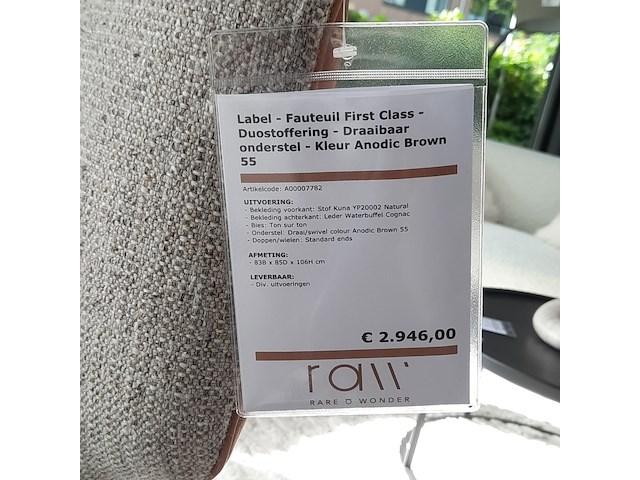 Fauteuil label, first class - afbeelding 3 van  10