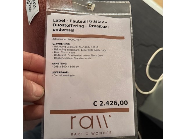 Fauteuil label, gustav, draaibaar - afbeelding 2 van  7