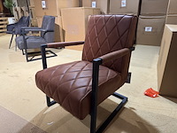 Fauteuil, label51, denmark, cognac - afbeelding 3 van  6