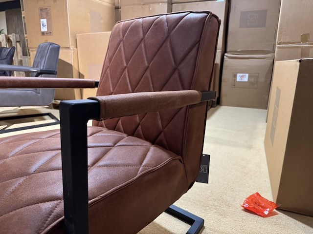 Fauteuil, label51, denmark, cognac - afbeelding 4 van  6