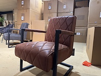 Fauteuil, label51, denmark, cognac - afbeelding 2 van  6