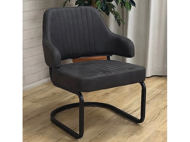Fauteuil label51, otta, antraciet - afbeelding 1 van  1