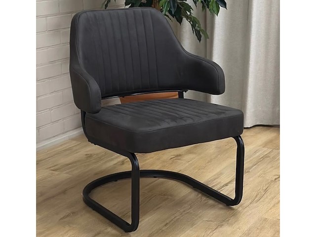 Fauteuil label51, otta, antraciet - afbeelding 1 van  1