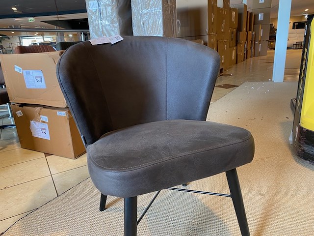 Fauteuil label51, wave, antraciet - afbeelding 2 van  3