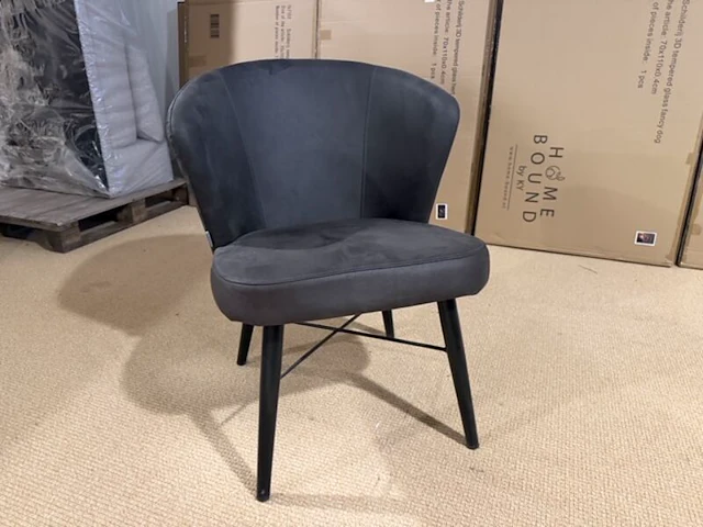 Fauteuil label51, wave, antraciet - afbeelding 2 van  5