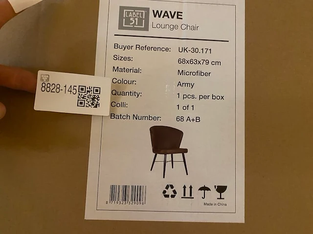 Fauteuil label51, wave, army - afbeelding 4 van  4