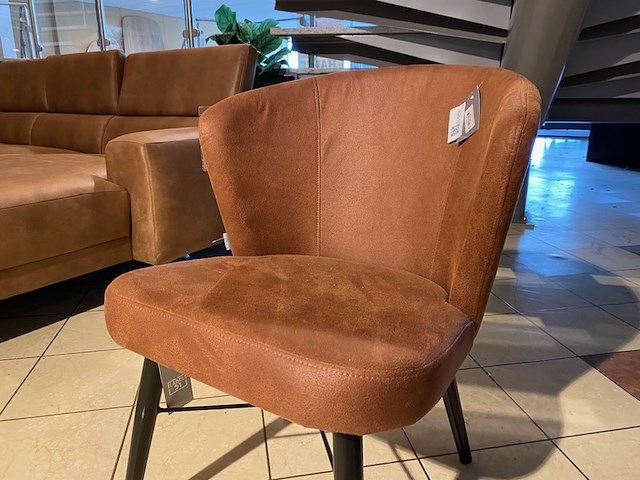 Fauteuil label51, wave, cognac - afbeelding 2 van  4