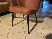 Fauteuil label51, wave, cognac - afbeelding 3 van  4