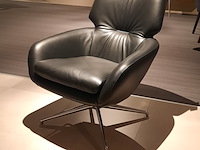 Fauteuil leolux, lloyd, zwart, draaibaar - afbeelding 1 van  8
