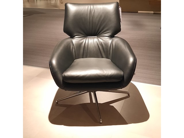 Fauteuil leolux, lloyd, zwart, draaibaar - afbeelding 2 van  8