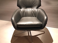 Fauteuil leolux, lloyd, zwart, draaibaar - afbeelding 2 van  8