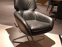 Fauteuil leolux, lloyd, zwart, draaibaar - afbeelding 3 van  8