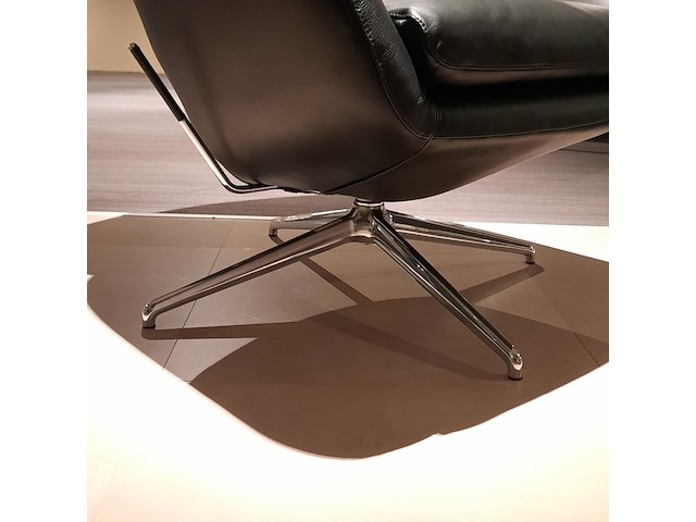 Fauteuil leolux, lloyd, zwart, draaibaar - afbeelding 4 van  8
