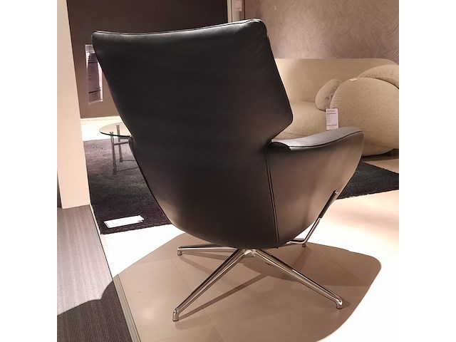 Fauteuil leolux, lloyd, zwart, draaibaar - afbeelding 5 van  8
