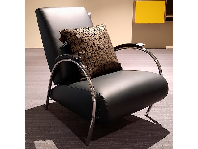 Fauteuil leolux, lotus, zwart - afbeelding 4 van  8