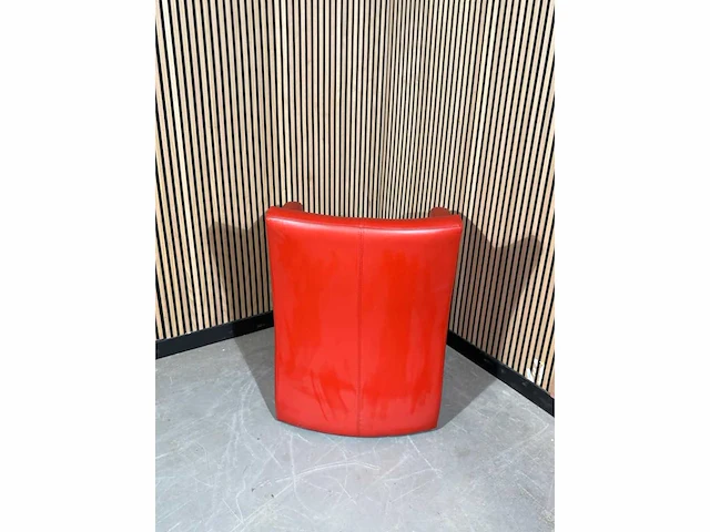 Fauteuil leolux rood (lage rugleuning) - afbeelding 4 van  4