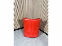 Fauteuil leolux rood (lage rugleuning) - afbeelding 4 van  4