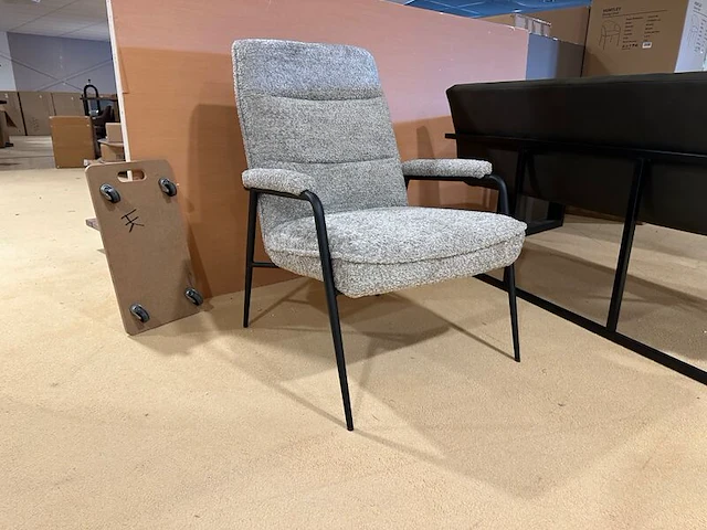 Fauteuil, licht grijs - afbeelding 1 van  5