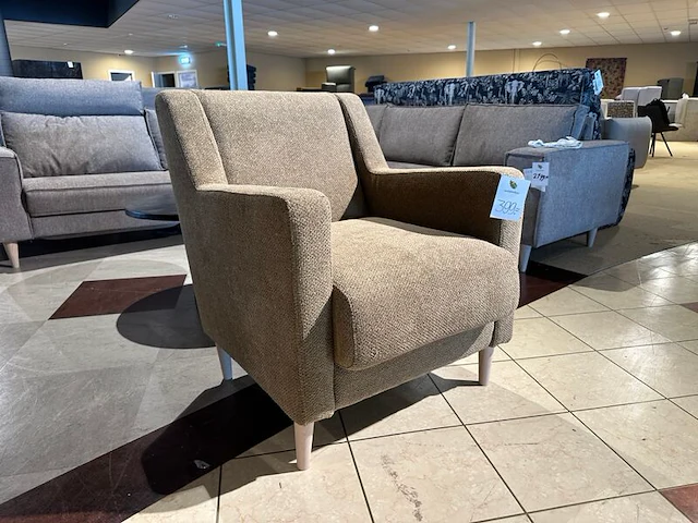 Fauteuil, lichtbruin/grijs - afbeelding 3 van  6