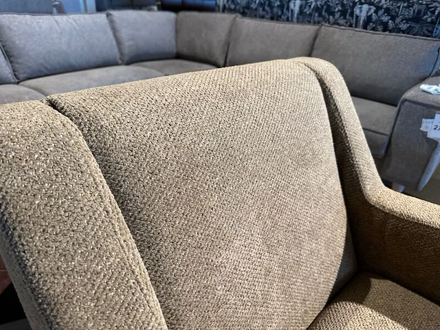 Fauteuil, lichtbruin/grijs - afbeelding 5 van  6