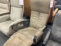 Fauteuil mees elektrisch, microvezel taupe - afbeelding 3 van  7